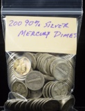 200 90% Silver Mercury Dimes