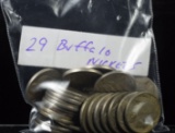 29 Buffalo Nickels Good-Fine