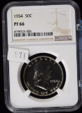 1954 Proof Franklin Half Dollar NGC PR-66