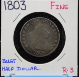 1803 Bust Half Dollar Fine R3