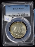 1953 Franklin Half Dollar PCGS MS-65