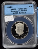 2015-S Proof Kennedy Half Dollar ANACS PR-70
