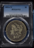 1893-CC Morgan Dollar PCGS F-12