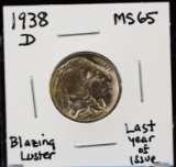 1938-D Buffalo Nickel MS65 Blazing Luster