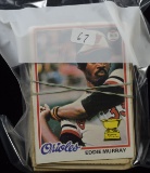 Baseball cards including Eddie Murray and others