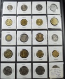 Sheet of 20 Different Foreign Coins CH BU