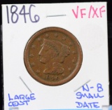 1846 Large Cent VF/XF