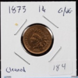 1873 Indian Head Cent VG