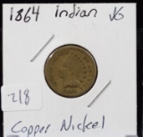 1864 Indian Head Copper Nickel VG