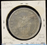 1907-S Silver 1 Peso Fine