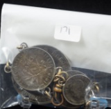1920â€™s Pocket Watch Coin String Standing Quarter