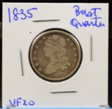 1835 Bust Quarter VF