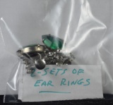 2 Sets of Estate Ear Rings One Money