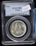 1934 Texas Commen Half Dollar PCGS MS-64