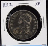 1812 Bust Half Dollar XF Beautiful Grey Patina