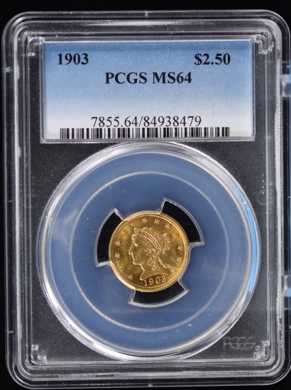 1903 $2.5 Gold Liberty PCGS MS-64