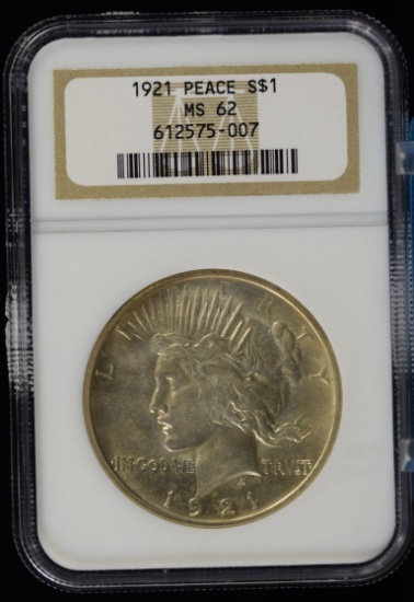 1921 Peace Dollar NGC MS62