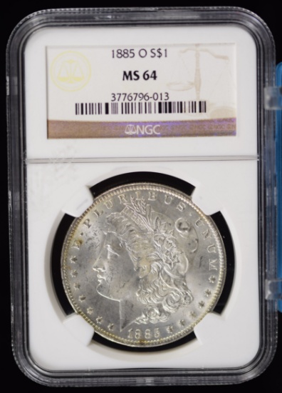 1885-O Morgan Dollar NGC MS-64
