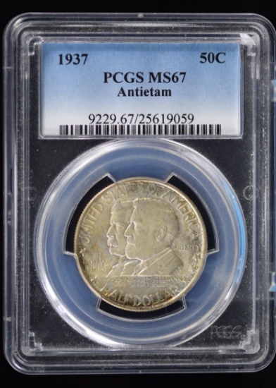 1937 Antietam Commen Silver Half Dollar PCGS MS-67