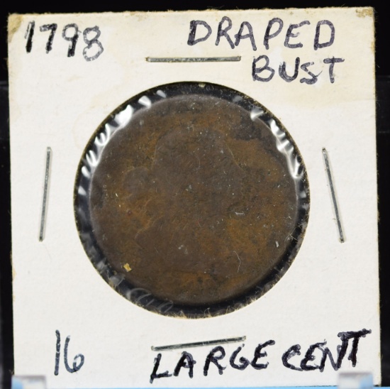 1798 Draped Bust Copper Large Cent GOOD