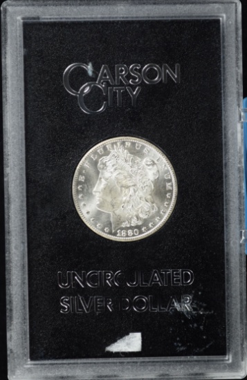 1880-CC Morgan Silver Dollar GSA MS65