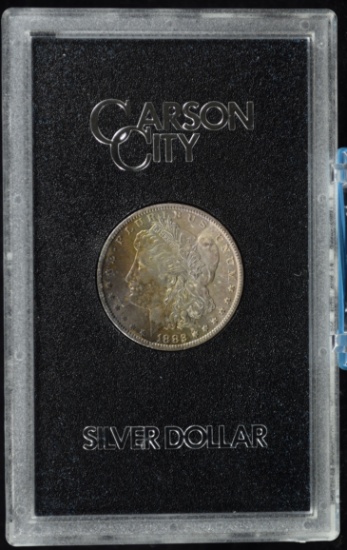 1882-CC Morgan Silver Dollar GSA MS65 Toning