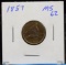 1857 Flying Eagle Cent MS62