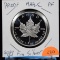 1989 PROOF Maple Leaf 9999 Fine Silver 5 Dollars PROOF