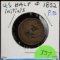 1832 Copper Half Cent Counterstamped P.B VF