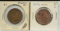 1854 & 1856 Large Cents Details 2 Coins