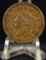 1833 Large Cent XF Medium Brown