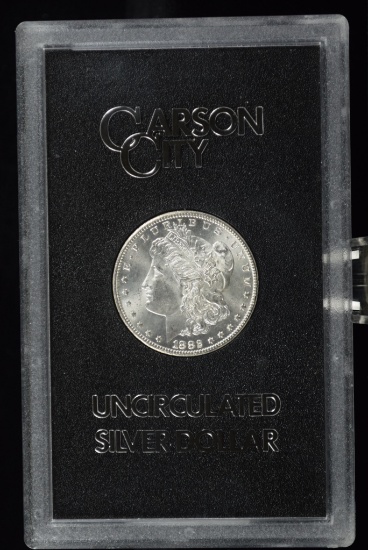 1882-CC Morgan Dollar GSA Holder MS 65