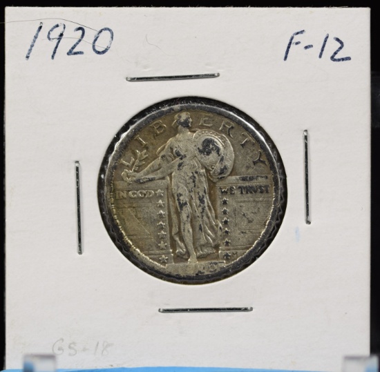 1920 Standing Liberty Quarter Fine Full 4 Digits