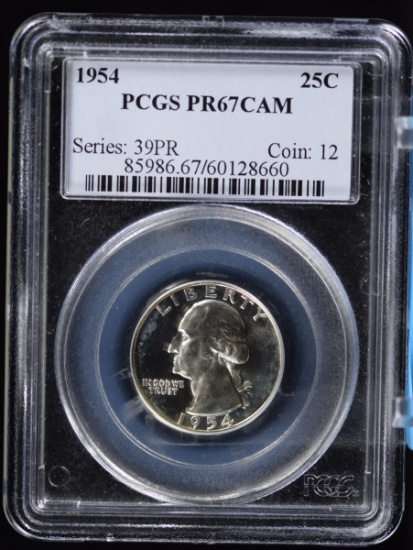 1954 Proof Washington Quarter PF-67 Cameo