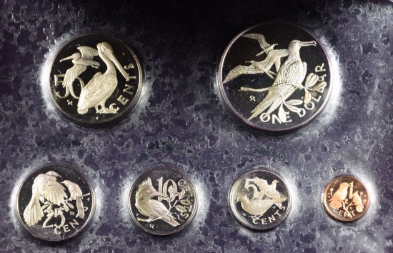 1973 British Island 6 pc Silver Proof Set 90K Mintage