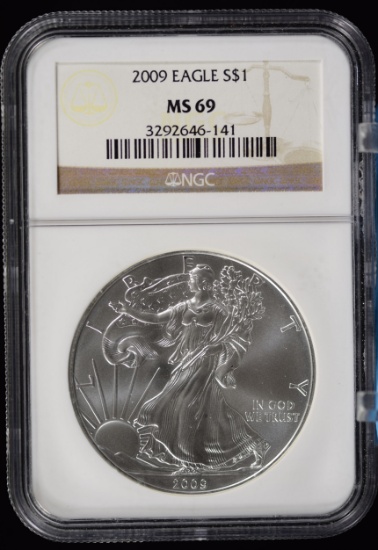 2009 American Silver Eagle NGC MS-69