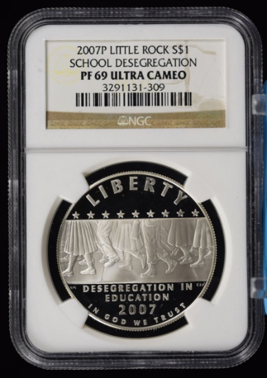 2007 Little Rock School Desegregation NGC PF-69 UC