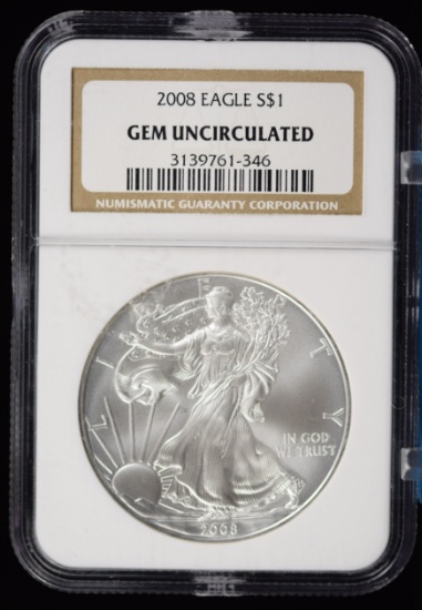 2008 Silver Eagle 1oz GEM UNC
