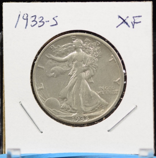 1933-S Walking Half Liberty Dollar XF