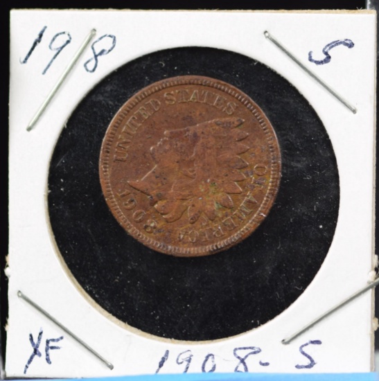 1908-S Indian Head Cents XF