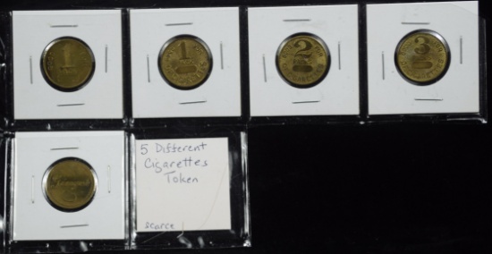 5 Different Cigarettes Token Hard To Find