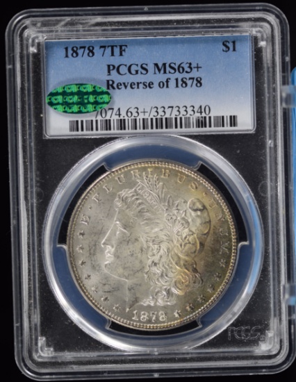 1878 7TF Rev. of 1878  Morgan Dollar PCGS MS63+ CAC