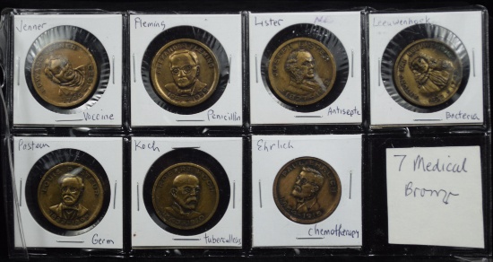 7 Bronze Medical Medals