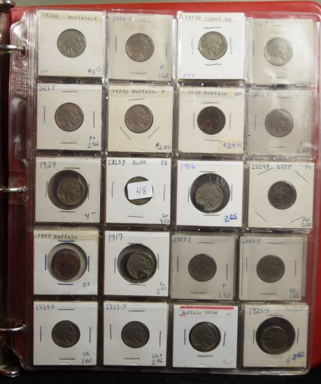 Collection of Buffalo Nickels