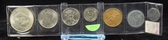 Denmark Unciculated Mint Set 5 Kroner to 1 Gem UNC