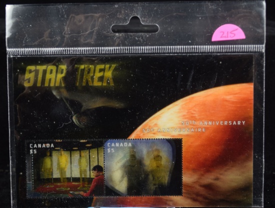 Canadian $10 Face  STAR TREK 50th Anniversary Motion
