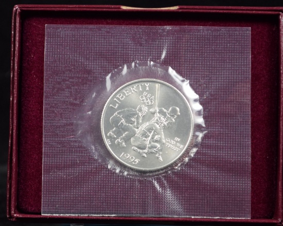 1995 Clad Half Dollar Baseball Commemorative Unc