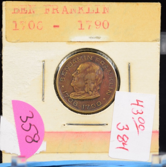 1790 Benjamin Franklin Token