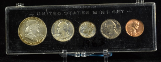 1963-D US Mint Set Black Holder