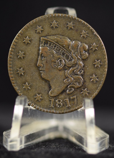1817 Large Cent XF/AU Medium Brown N3